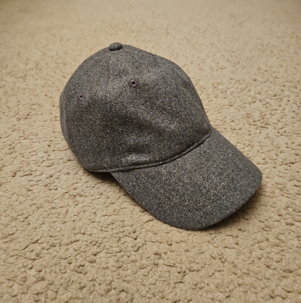 J. Crew Gray Wool Blend Baseball Cap